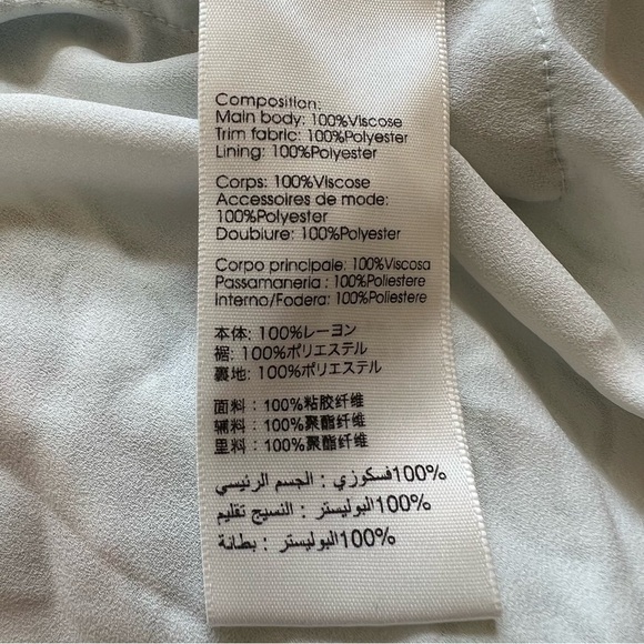 3.1 Philip Lim flowy printed patterned sleeve dress white 13087 - Picture 15 of 16